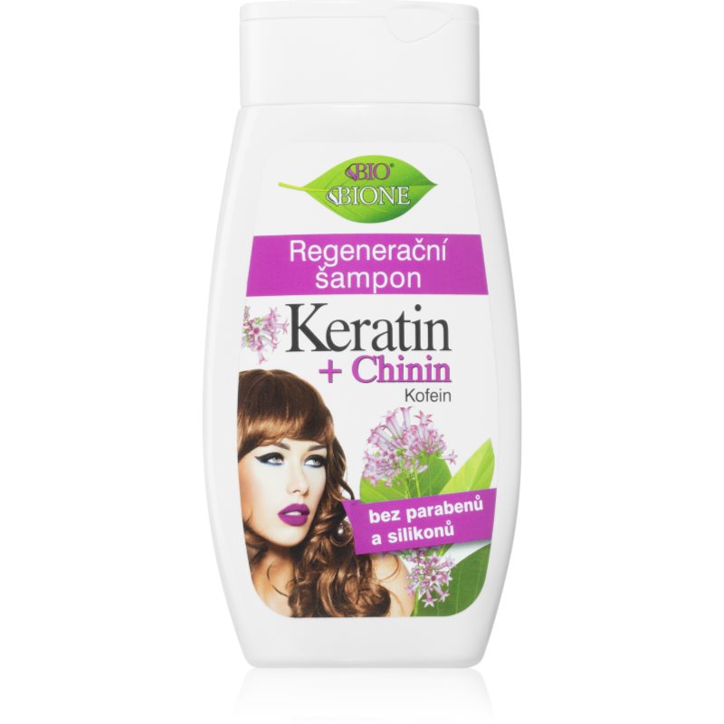 Zdjęcia - Szampon Bione Cosmetics Keratin + Chinin  regenerujący 260 ml 