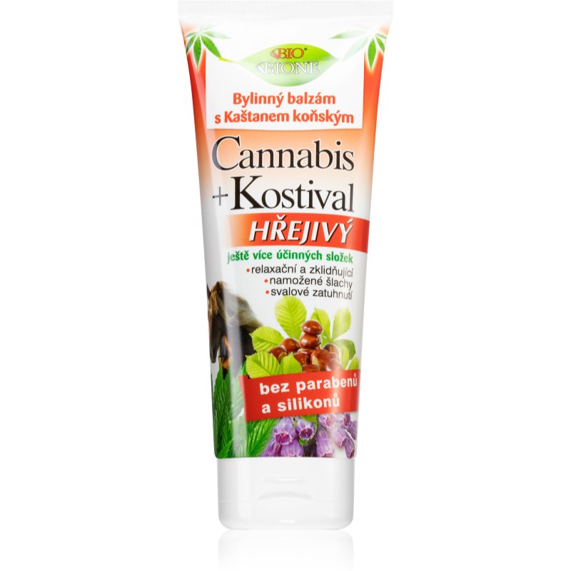 Bione Cosmetics Cannabis Kostival warming gel for muscle and joint relaxation 200 ml
