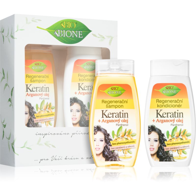 

Bione Cosmetics Keratin + Argan подарунковий набір (для волосся)