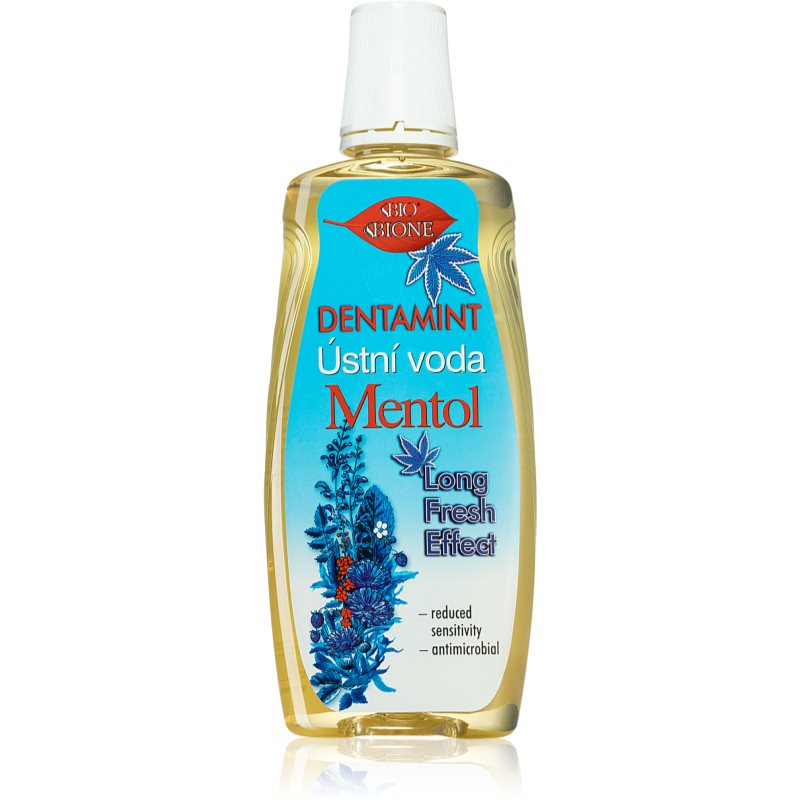 E-shop Bione Cosmetics Dentamint Mentol ústní voda 500 ml