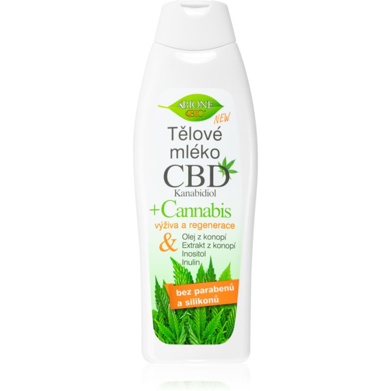 Bione Cosmetics Cannabis CBD výživné telové mlieko s CBD 500 ml