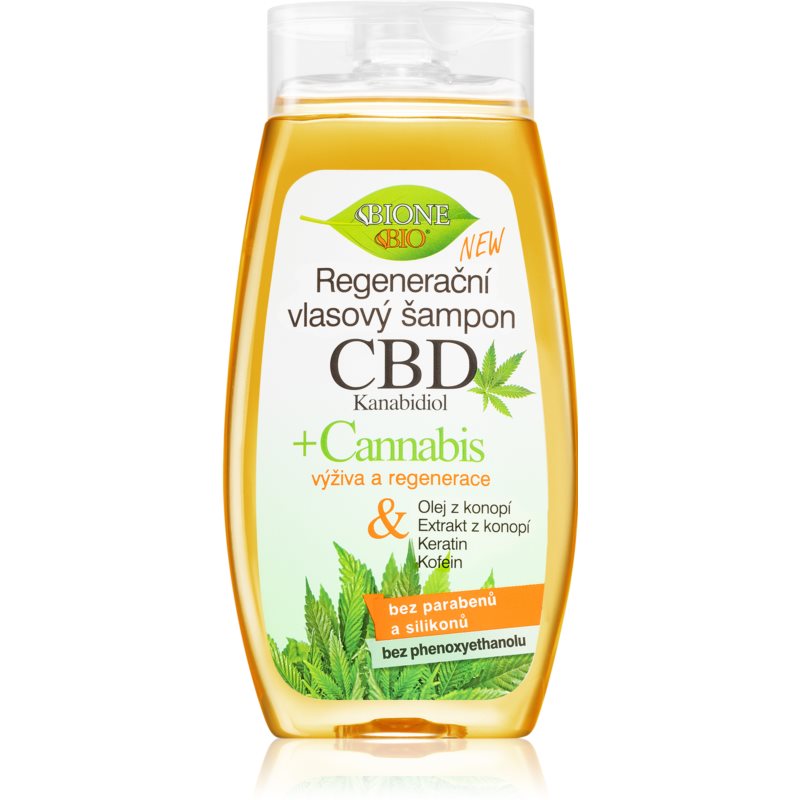 Bione Cosmetics Cannabis CBD відновлюючий шампунь з канабідіолом 260 мл