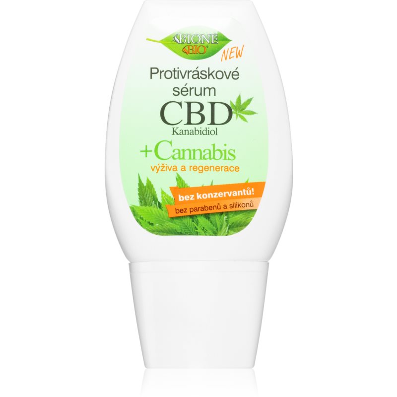 Bione Cosmetics Cannabis CBD поживна сироватка проти зморшок 40 мл