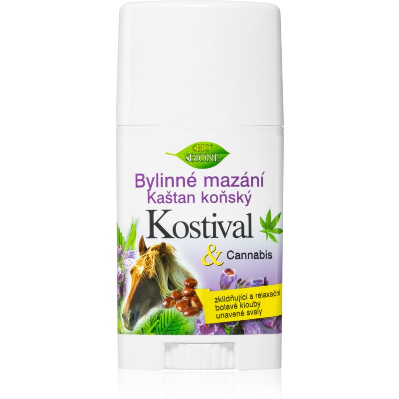 Bione Cosmetics Cannabis Kostival relaxing massage balm in a stick 45 ml
