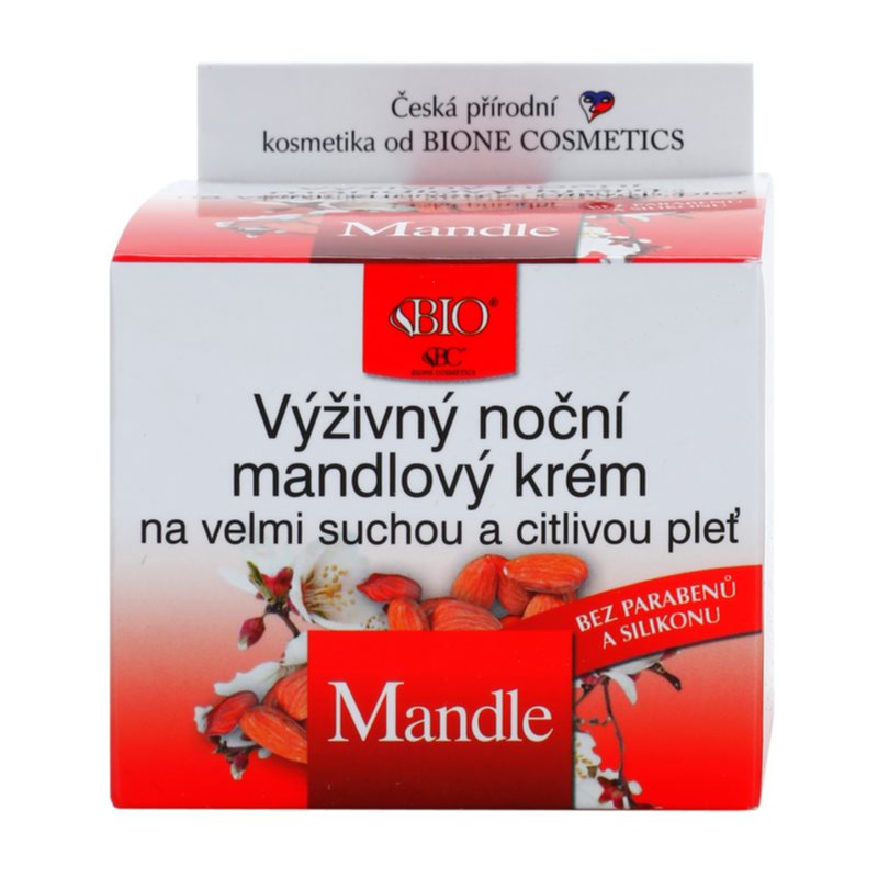 Bione Cosmetics Almonds Nourishing Night Cream For Very Dry And Sensitive Skin 51 Ml
