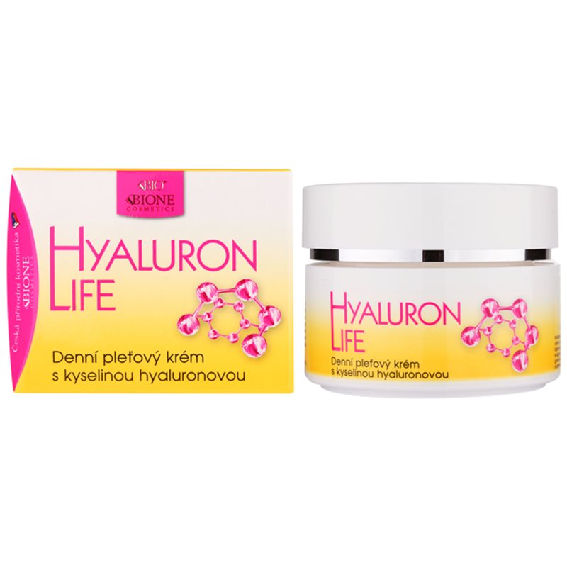 Bione Cosmetics Hyaluron Life денний крем для шкіри з гіалуроновою  кислотою 51 мл