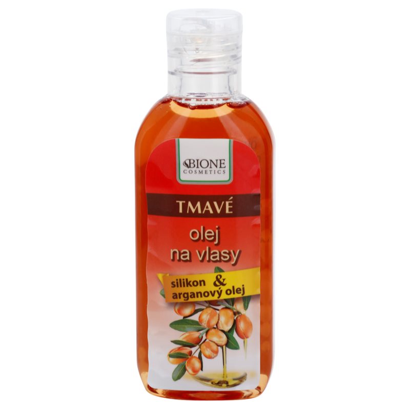 Bione Cosmetics Keratin Argan olje za temne odtenke las 80 ml