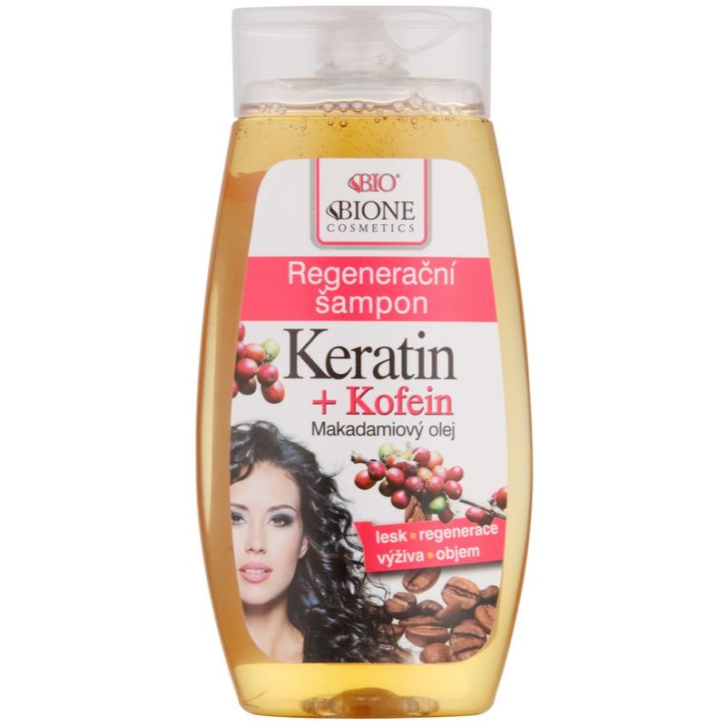 Bione Cosmetics Keratin + Kofein Regenierendes Shampoo 260 ml