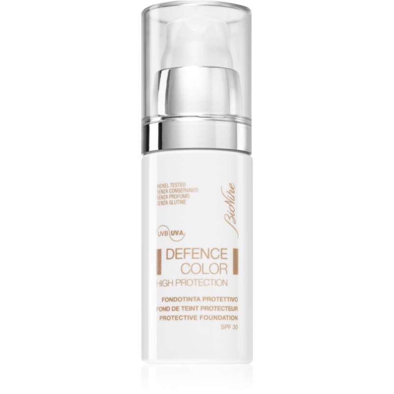 BioNike Color High Protection odą apsaugantis makiažo pagrindas SPF 30 atspalvis 302 Sable 30 ml