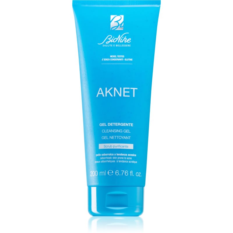 BioNike Aknet eksfolijacijski gel za čišćenje za masno i problematično lice 200 ml