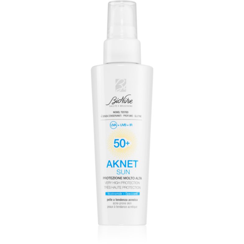 BioNike Aknet Sun крем-захист для обличчя для шкіри, схильної до акне SPF 50+ 50 мл