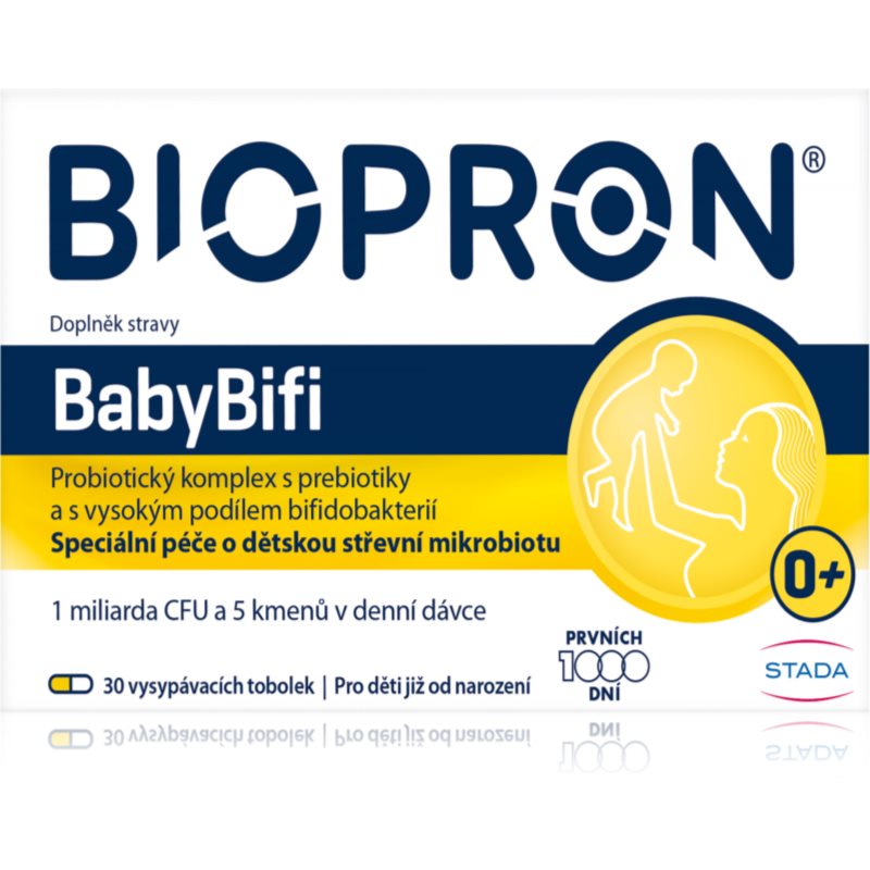 Biopron® BabyBifi vysypávacie tobolky s probiotikami pre deti od narodenia 30 cps kúpite na Notino.sk