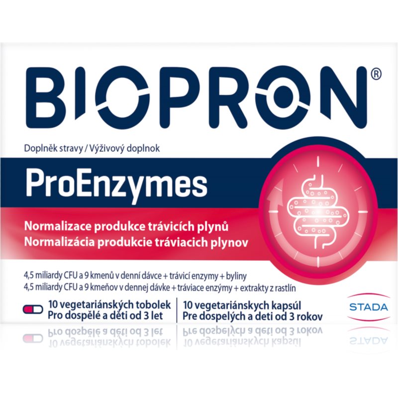 Biopron® ProEnzymes tobolky s probiotikami 10 cps kúpite na Notino.sk