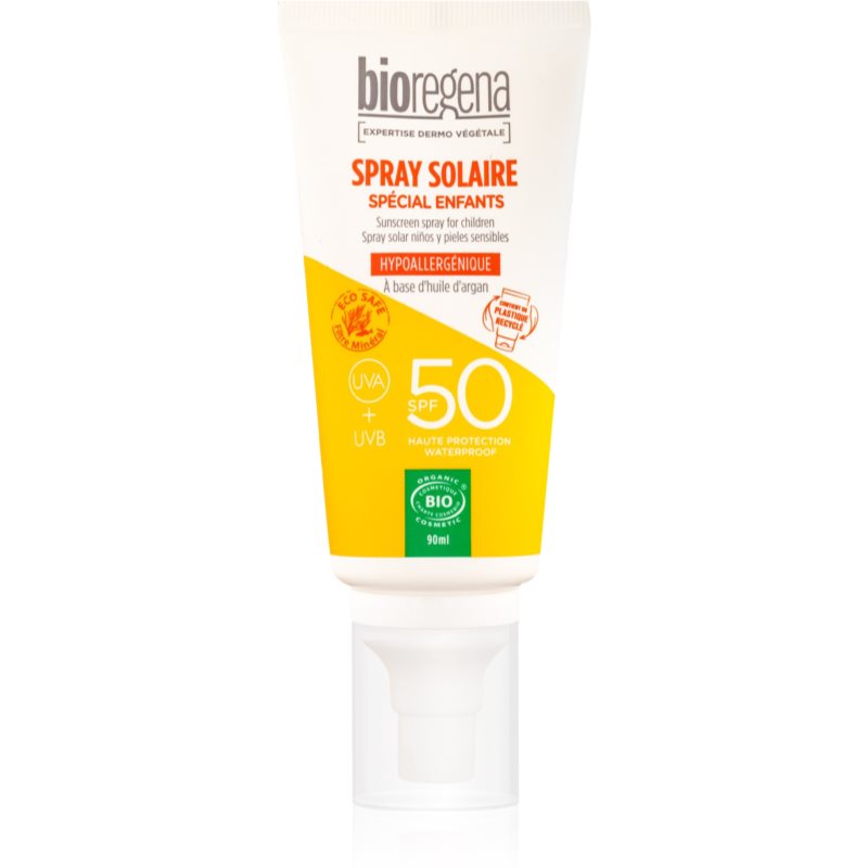 Bioregena Spray Solaire ochranná starostlivosť pred slnečným žiarením pre deti SPF 50 90 ml