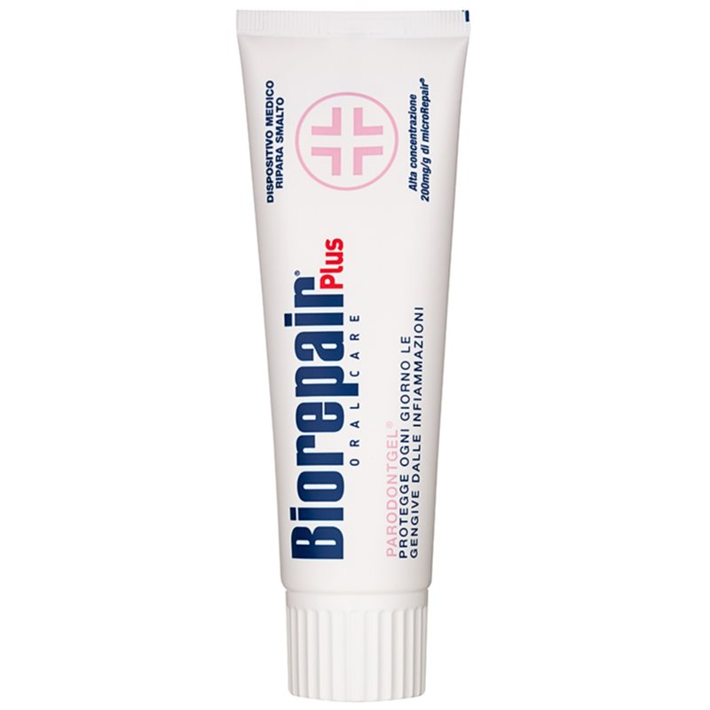 Biorepair Plus Parodontgel заспокоююча зубна паста доповнючий догляд по відновленню подразнених ясен 75 мл