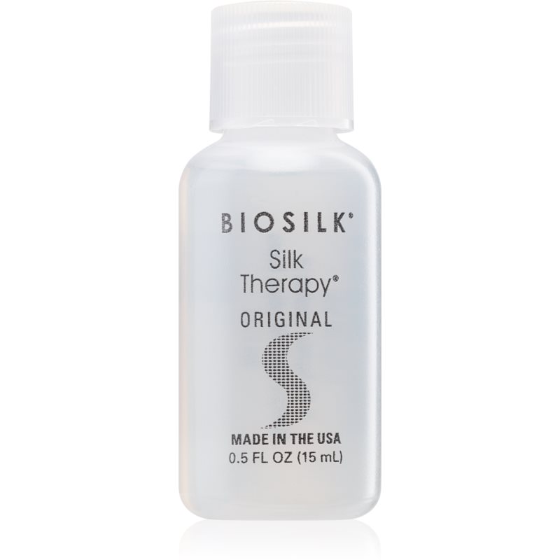 Biosilk Silk Therapy regeneruojamoji šilko priemonė visų tipų plaukams 15 ml