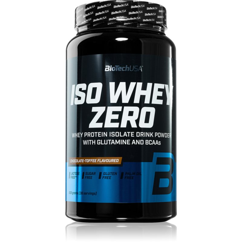 BioTechUSA Iso Whey Zero srvátkový proteín bez laktózy príchuť Chocolate & Caramel 908 g