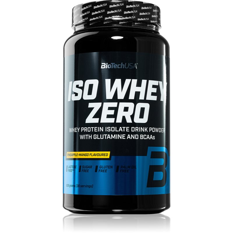 BioTechUSA Iso Whey Zero srvátkový proteín bez laktózy príchuť Pineapple & Mango 908 g