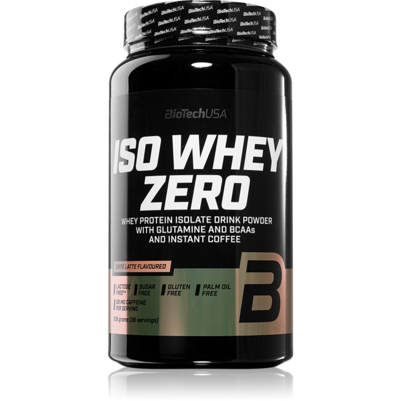 BioTechUSA Iso Whey Zero srvátkový proteín bez laktózy príchuť Caffé latte 908 g