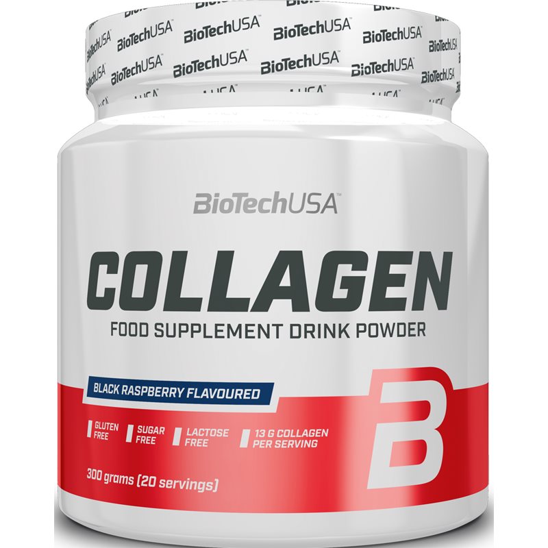 BioTechUSA Collagen kolagén v kapsuliach príchuť Black Raspberry 300 g