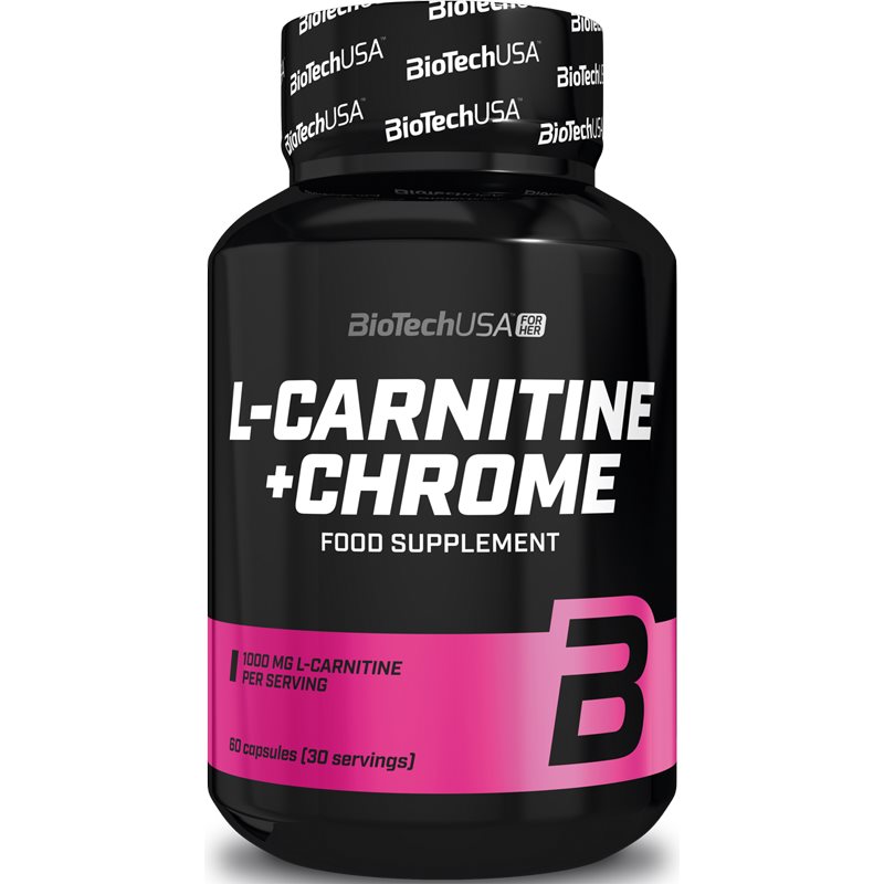 BioTechUSA L-Carnitine + Chrome kapsle pro sportovce 60 cps