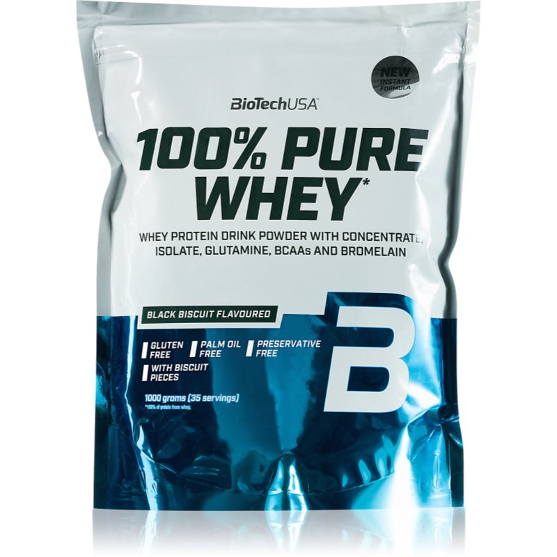 BioTech USA 100% Pure Whey 1000g - black biscuit