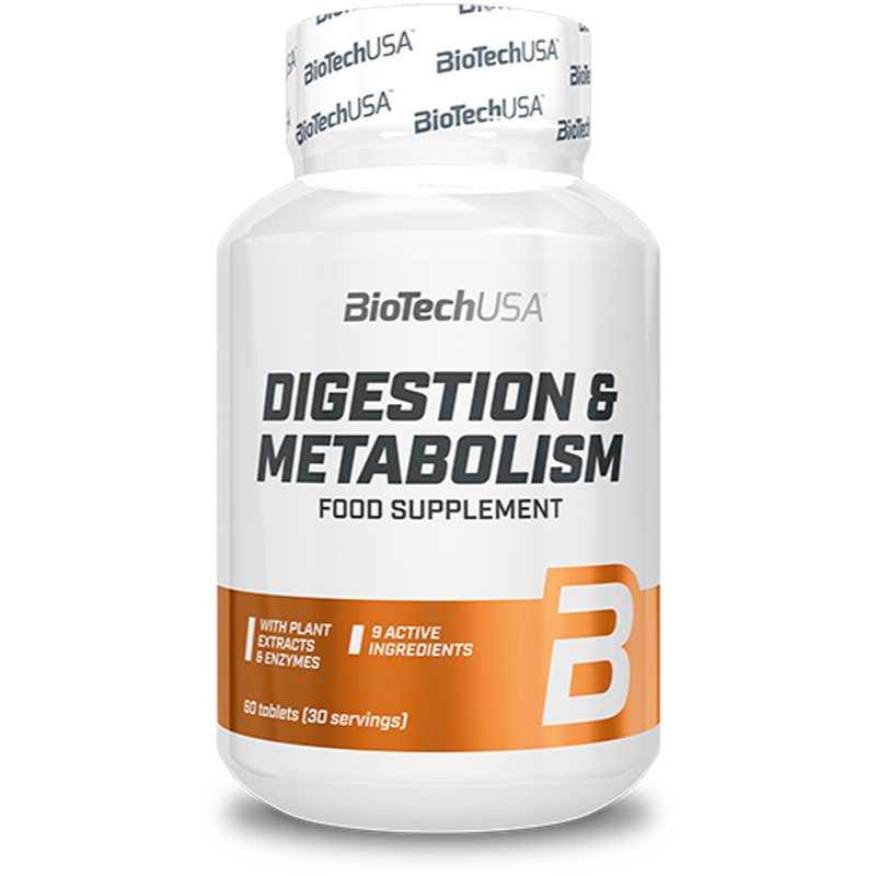 BioTechUSA Digestion & Metabolism tablety na podporu trávenia 60 tbl