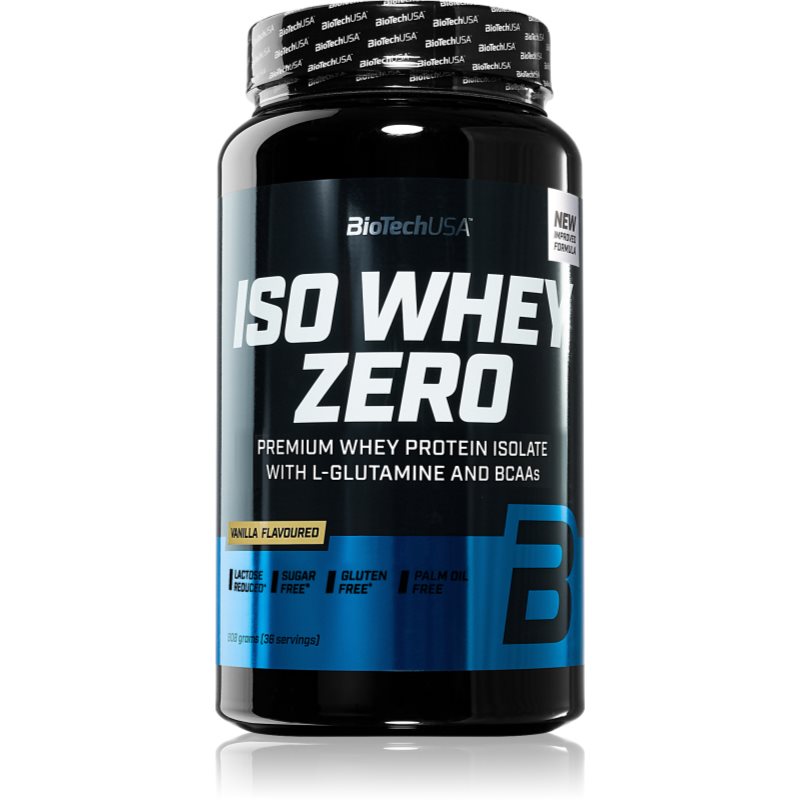BioTechUSA Iso Whey Zero srvátkový proteín príchuť Vanilla 908 g