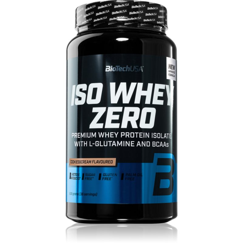 BioTechUSA Iso Whey Zero srvátkový proteín príchuť Cookies & Cream 908 g