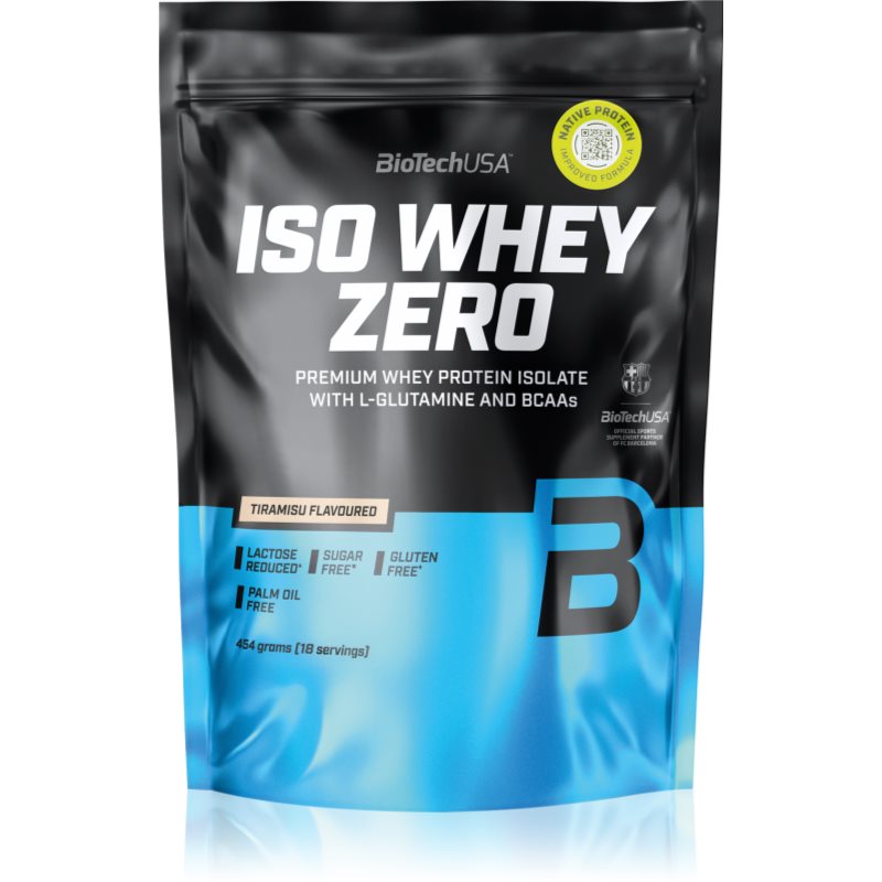 BioTechUSA Iso Whey Zero srvátkový izolát príchuť Tiramisu 454 g