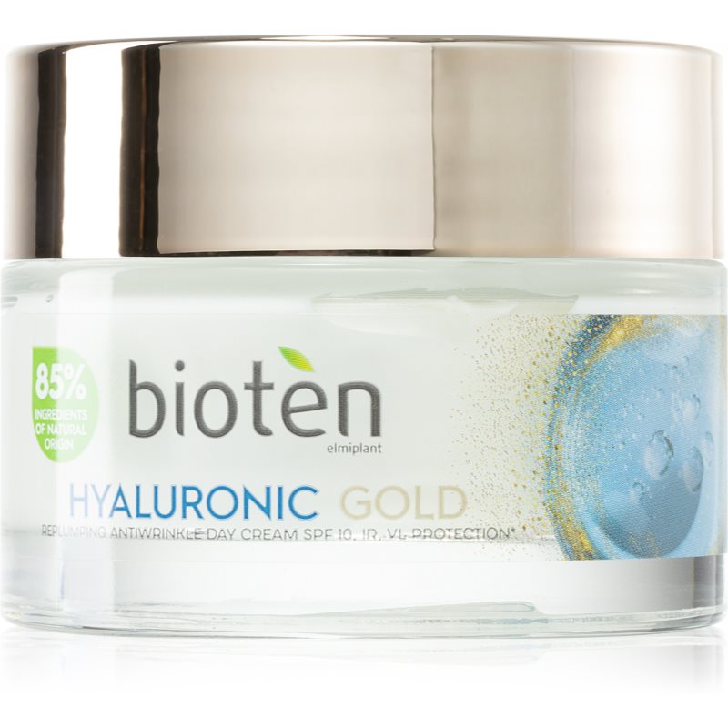 Bioten Hyaluronic Gold verjüngende und schützende Tagescreme gegen Falten 50 ml