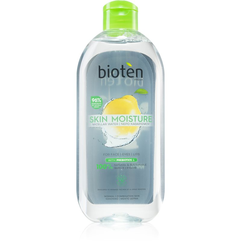 Bioten Skin Moisture очищуюча міцелярна вода для зняття макіяжу для нормальної та змішаної шкіри 400 мл