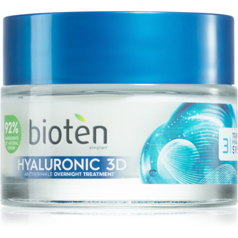 Bioten Hyaluronic 3D hydratačný nočný krém pre prvé vrásky 50 ml