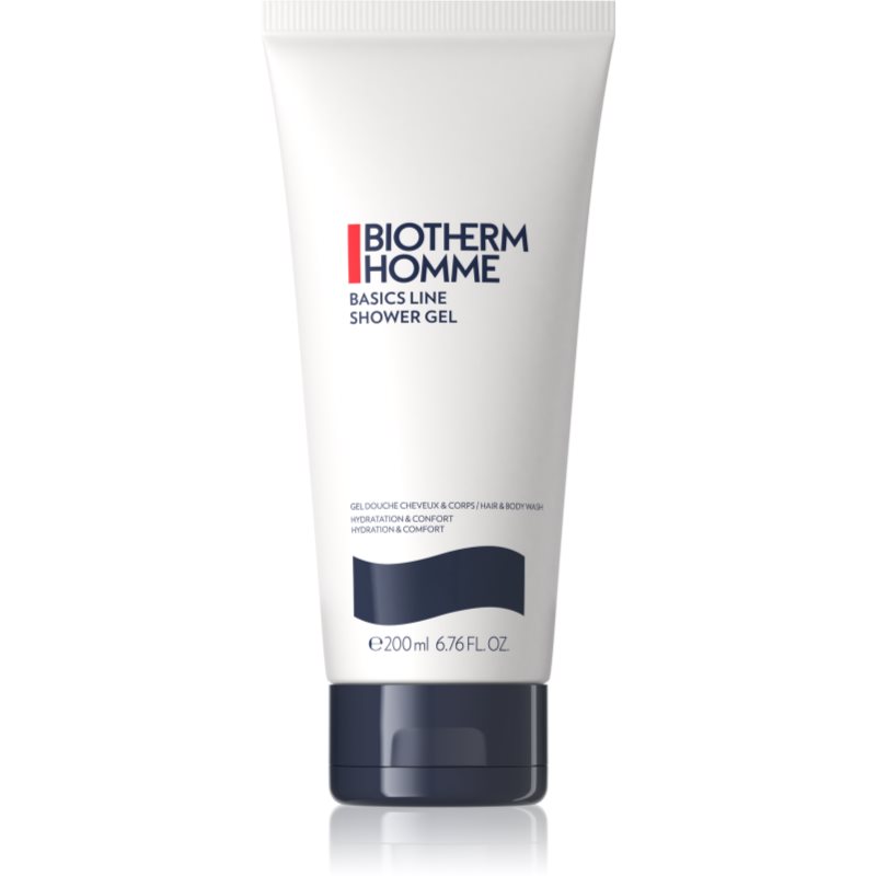 Biotherm Homme Basics Line energizující sprchový gel na tělo a vlasy 200 ml