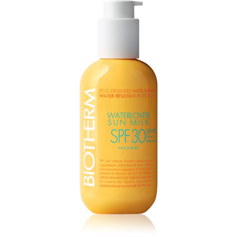 Biotherm Waterlover Sun Milk SPF 30 voděodolné mléko na opalování SPF 30 200 ml