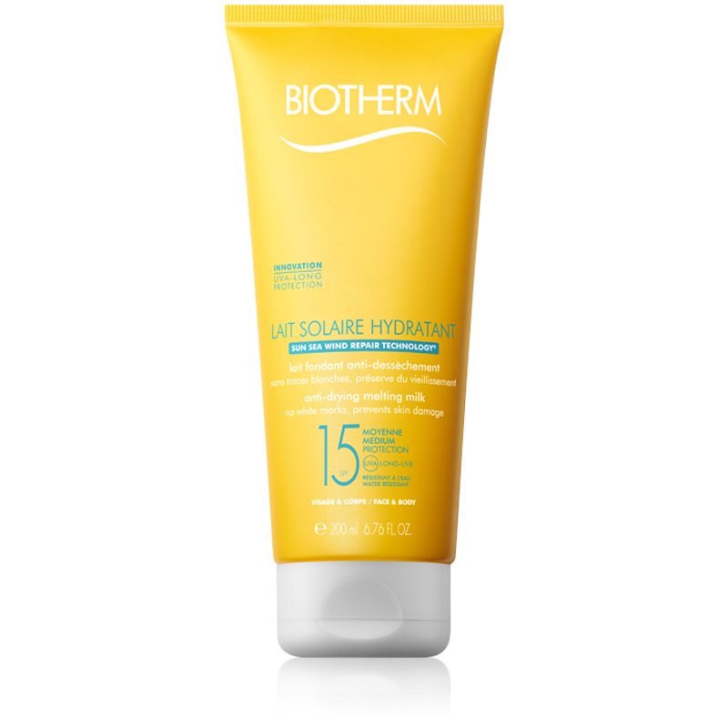 

Biotherm Lait Solaire молочко для засмаги для шкіри обличчя та тіла SPF 15