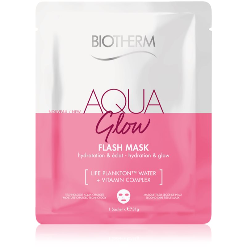 Biotherm Aqua Glow Super Concentrate tekstilinė veido kaukė 35 g