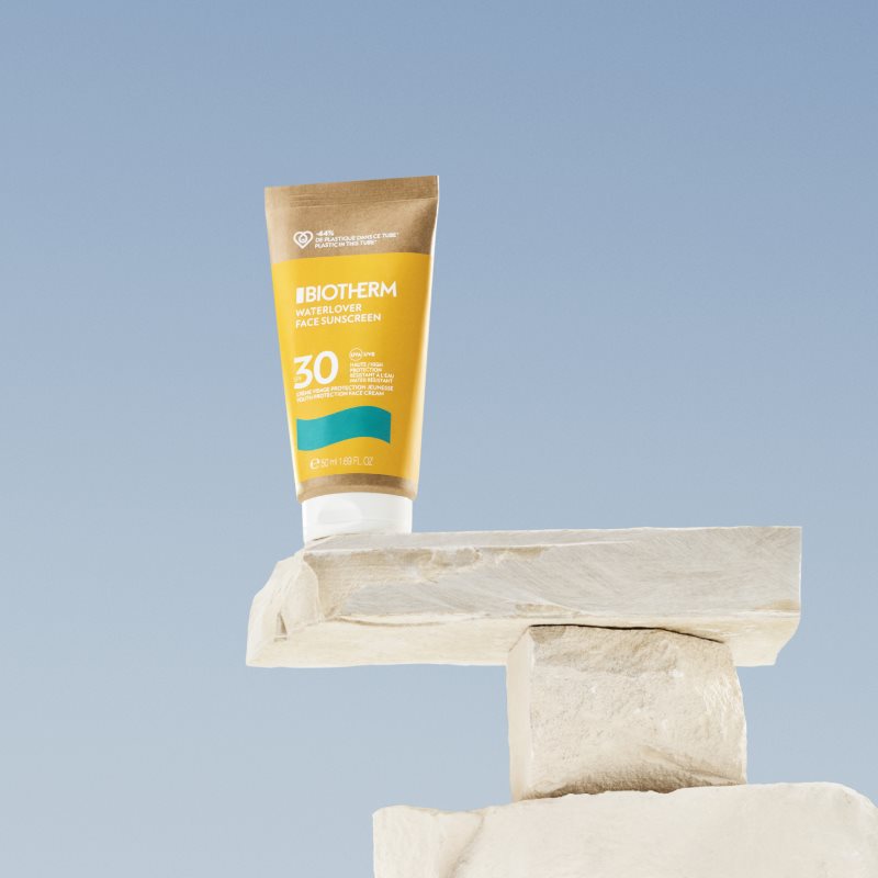 Biotherm Waterlover Face Sunscreen захисний крем для обличчя проти старіння інтолерантної шкіри SPF 30 50 мл