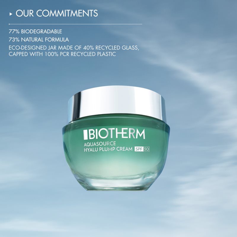 Biotherm Aquasource Hyalu Plump Cream hydratačný pleťový krém SPF 30 50 ml (obrázok 7)