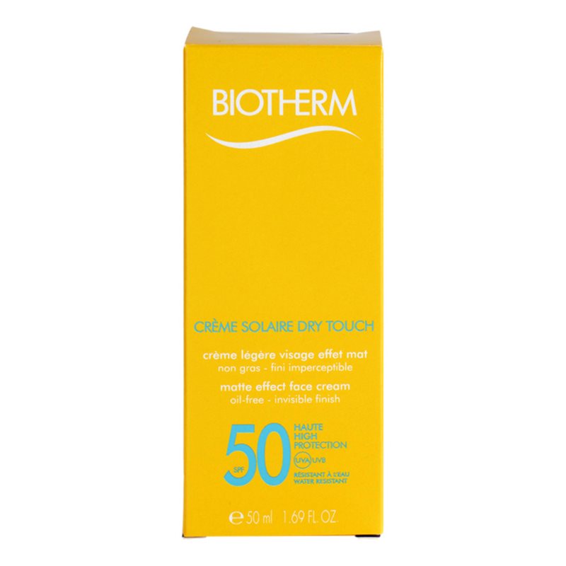 Biotherm Crème Solaire Dry Touch Mattifying Face Sunscreen SPF 50 50 Ml