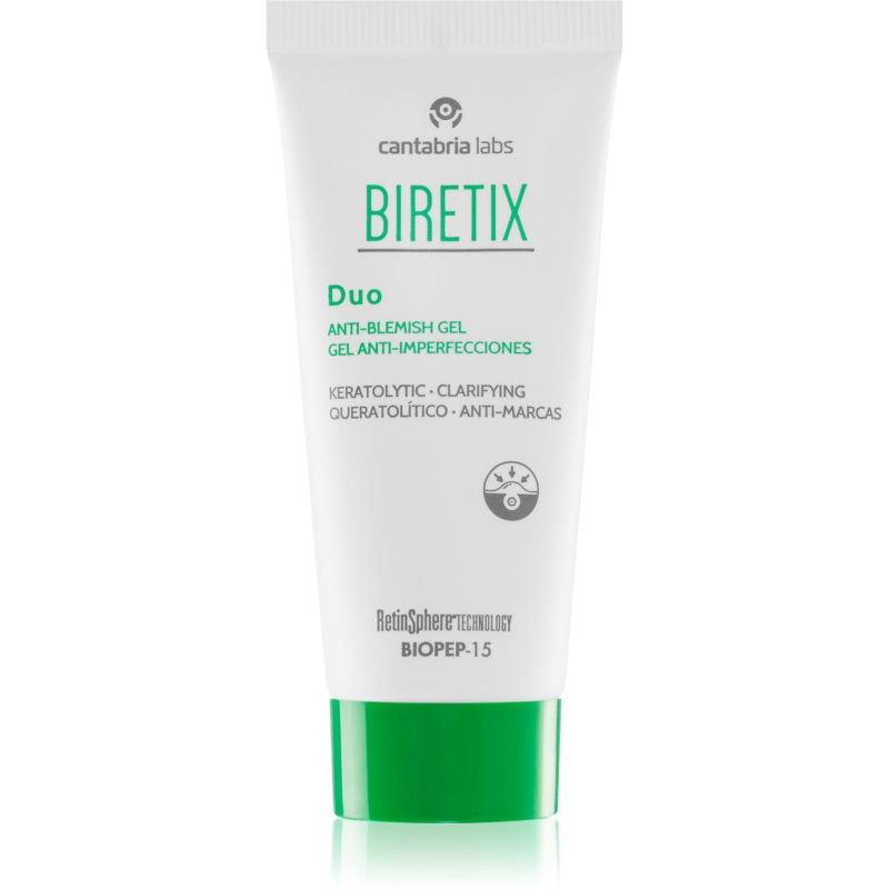 Biretix Treat Duo Anti-Blemish Gel kijavítja és megújítja az aknés és pattanásos bőr apró hibáit 30 ml