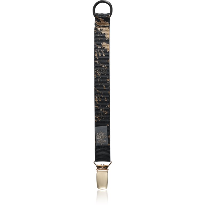 Bjällra of Sweden Bjällra of Sweden Pacifier Clip κλιπ πιπίλας Black Golden 1 τμχ