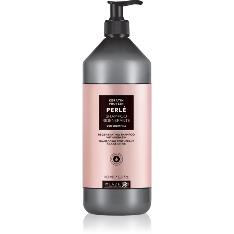 Black Professional Line Line PERLÉ Regenerating Keratin Shampoo Reģenerējošs šampūns matiem 1000 ml