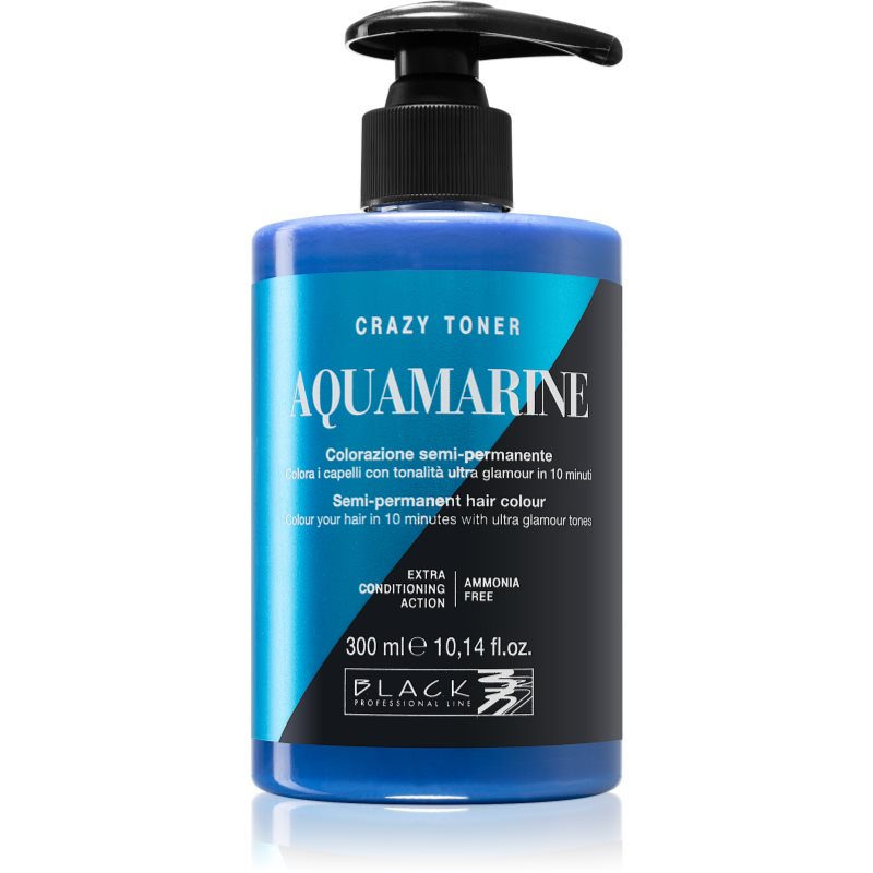Black Professional Line Crazy Toner dažantis tonikas Aquamarine 300 ml