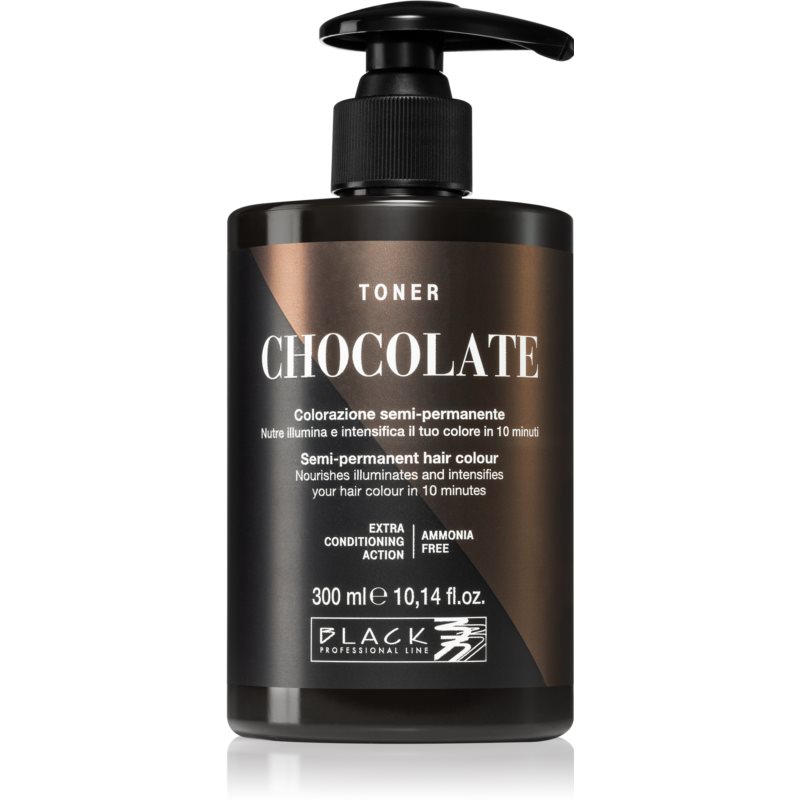 Black Professional Line Toner tonikas natūraliems atspalviams išgauti Chocolate 300 ml