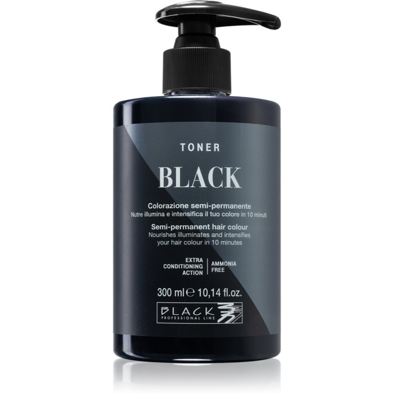 Black Professional Line Toner tonikas natūraliems atspalviams išgauti Black 300 ml