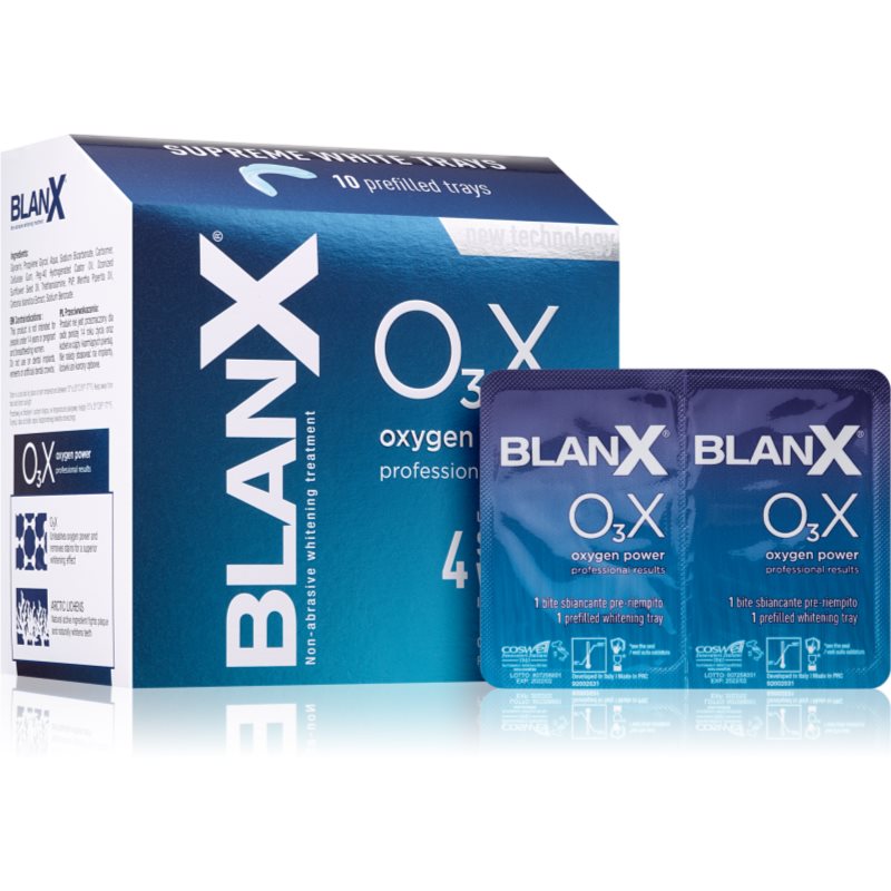 BlanX O3X Oxygen Power set di applicatori per uno sbiancamento delicato e la protezione dello smalto 10 pz