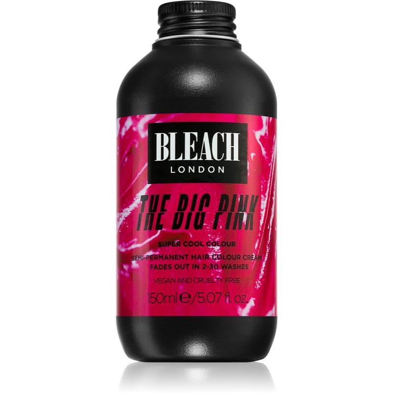 Bleach London Super Cool перманентна фарба для волосся відтінок The Big Pink 150 мл