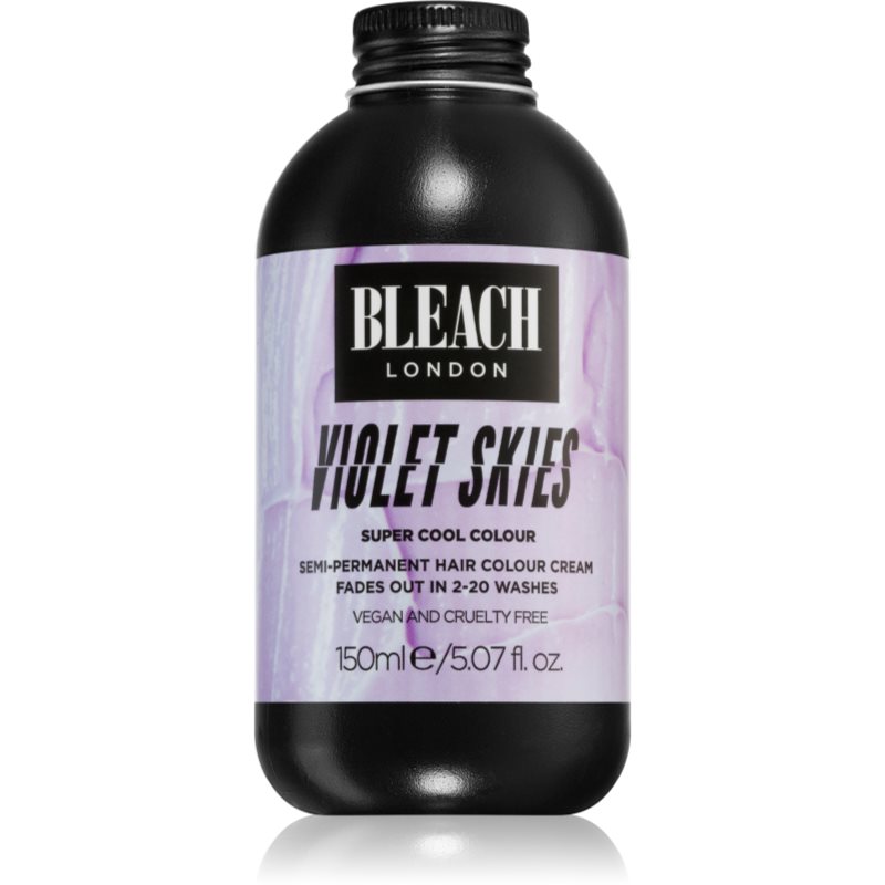 Bleach London Super Cool semi-permanentní barva na vlasy odstín Violet Skies 150 ml