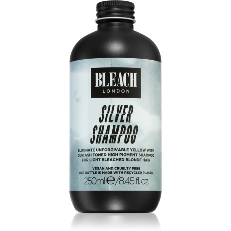 Bleach London Silver Shampoo For Bleached And Blonde Hair Shade Silver 250 Ml